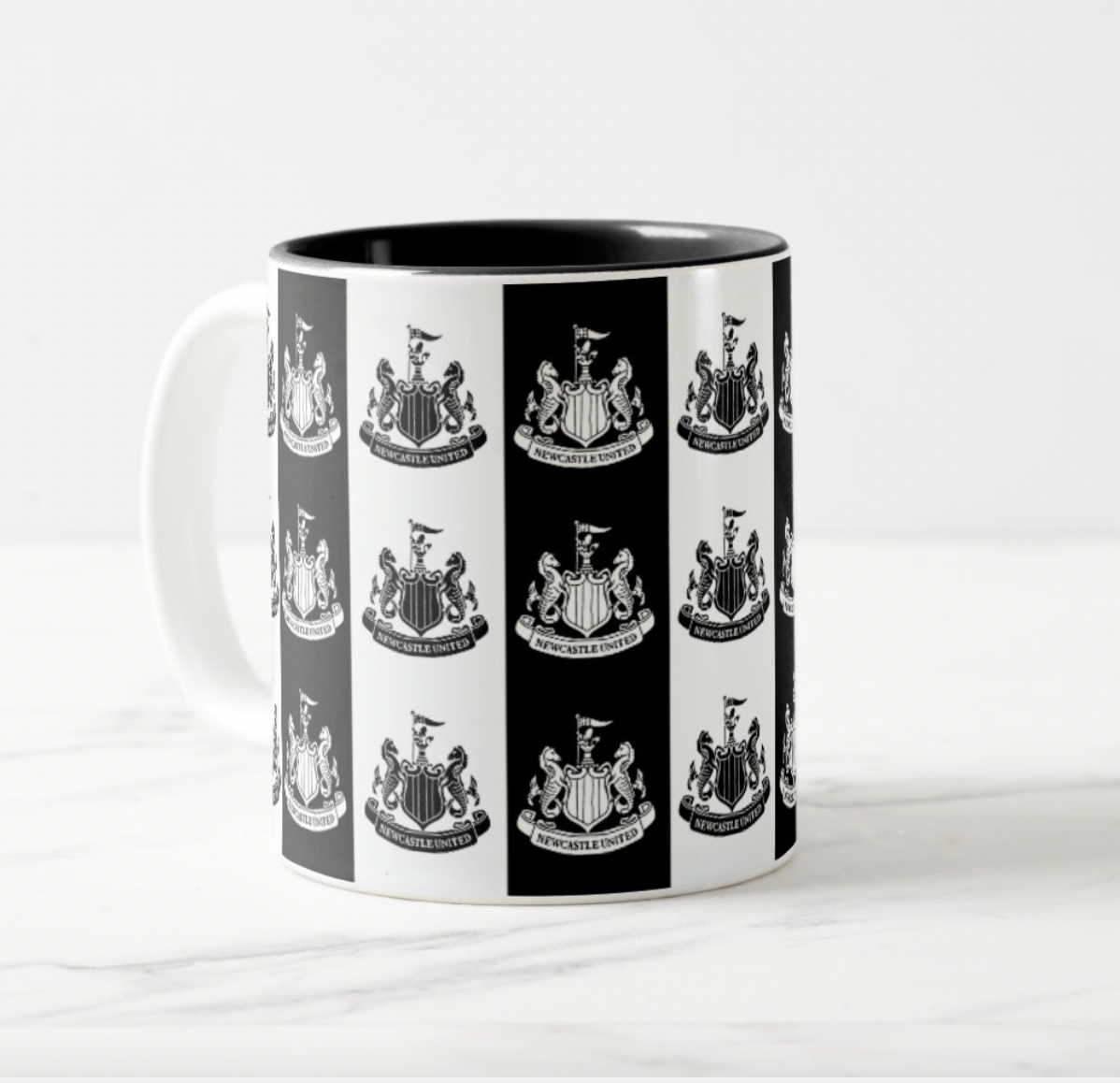 Newcastle United Black and White Mug