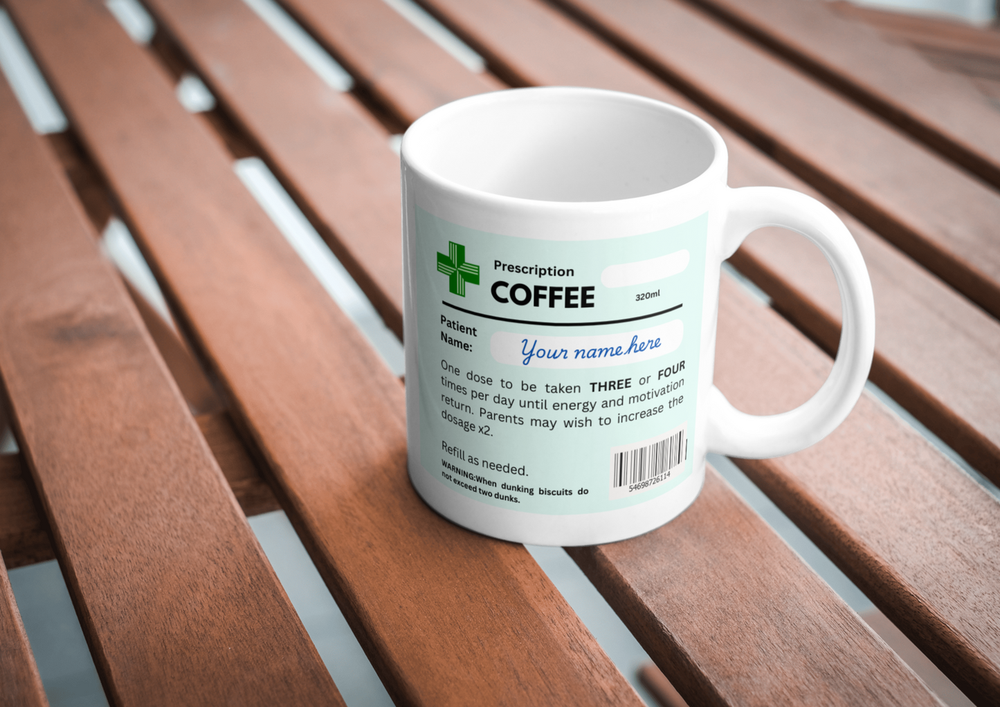 Funny Coffee Prescription Mug