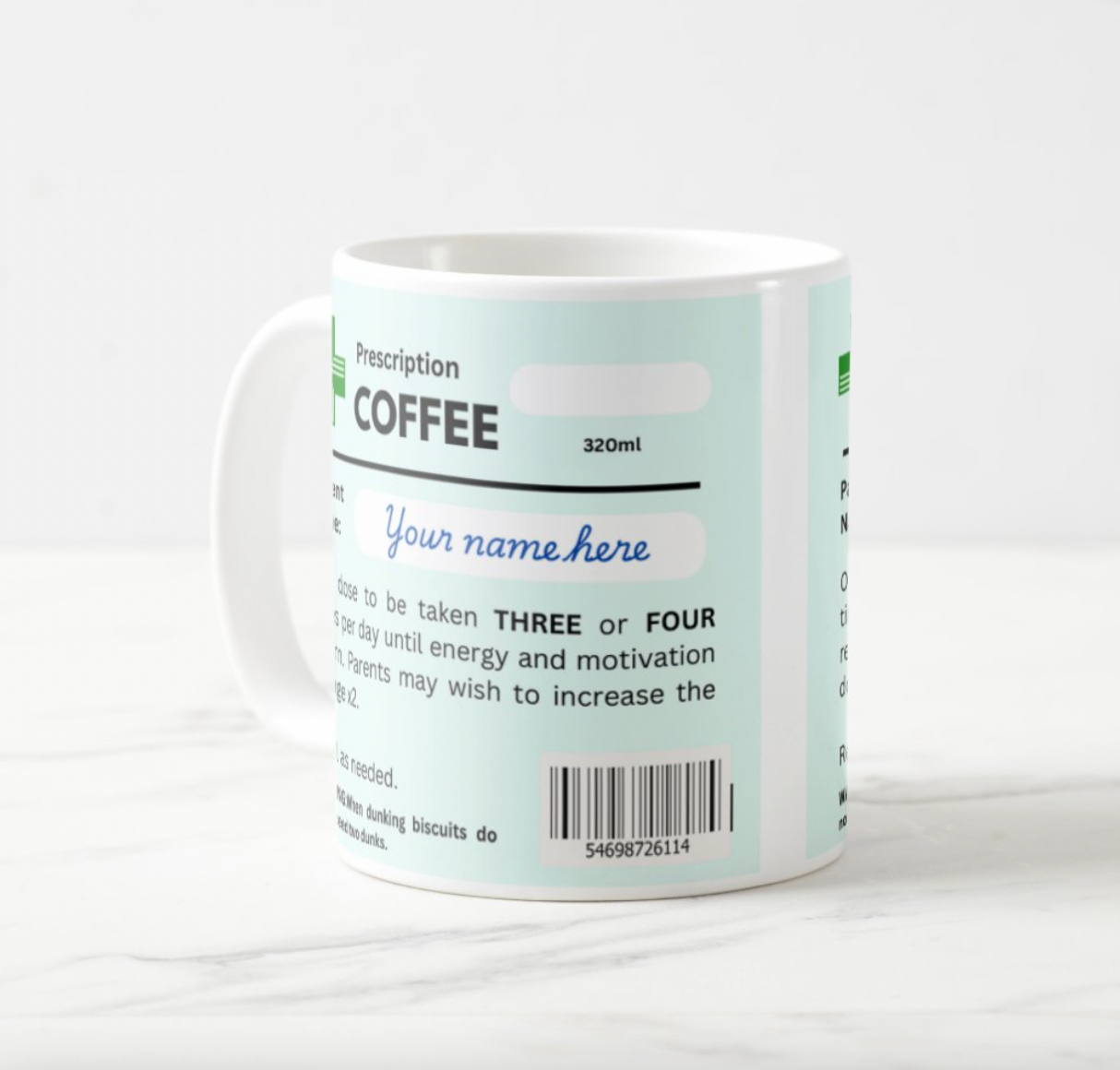 Funny Coffee Prescription Mug