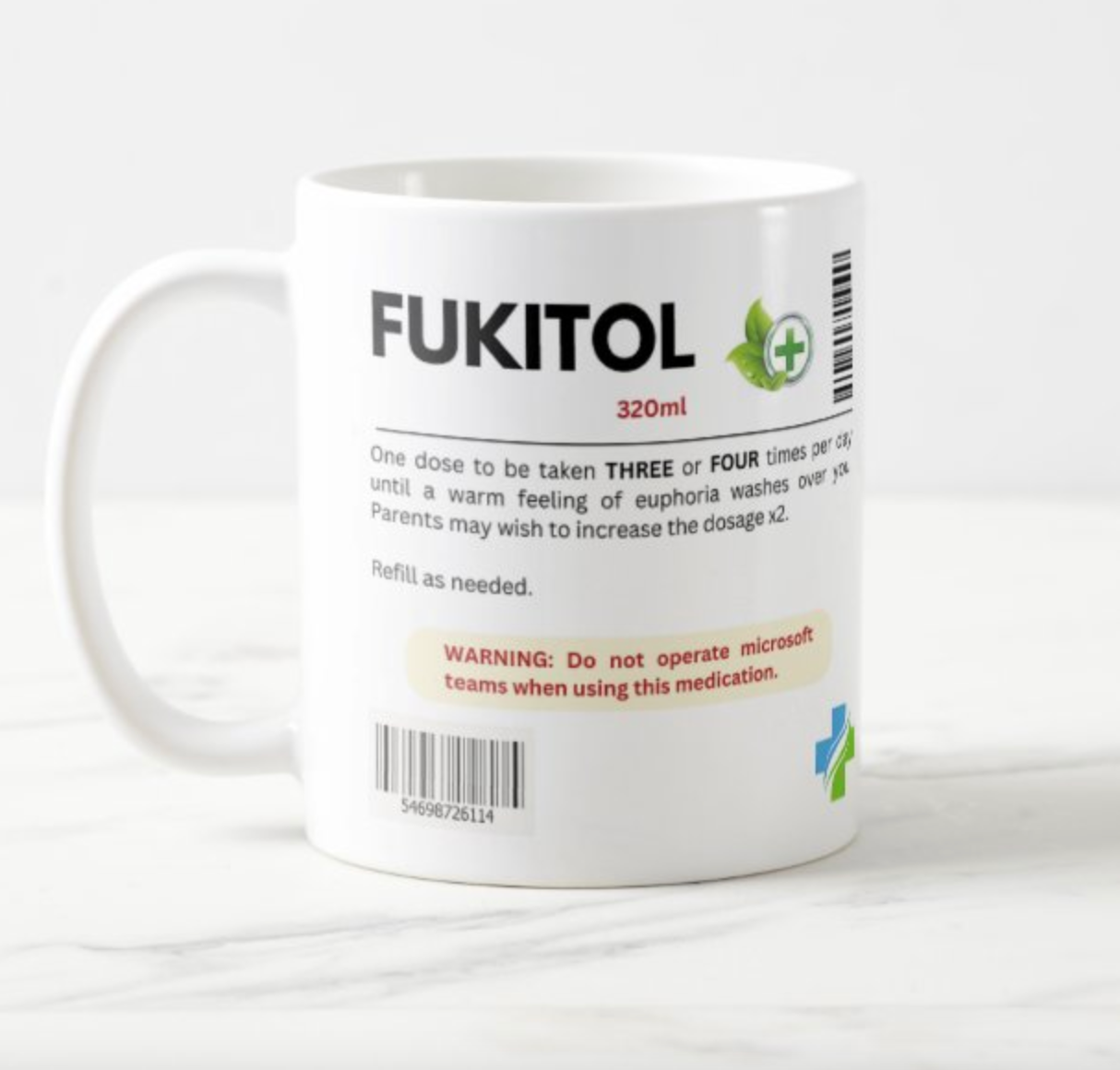 Fukitol funny mug