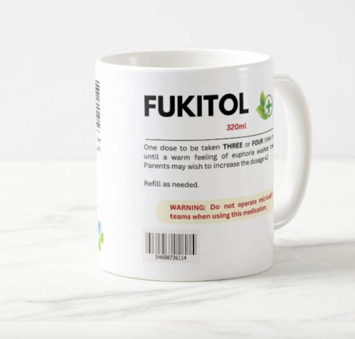 Fukitol funny mug