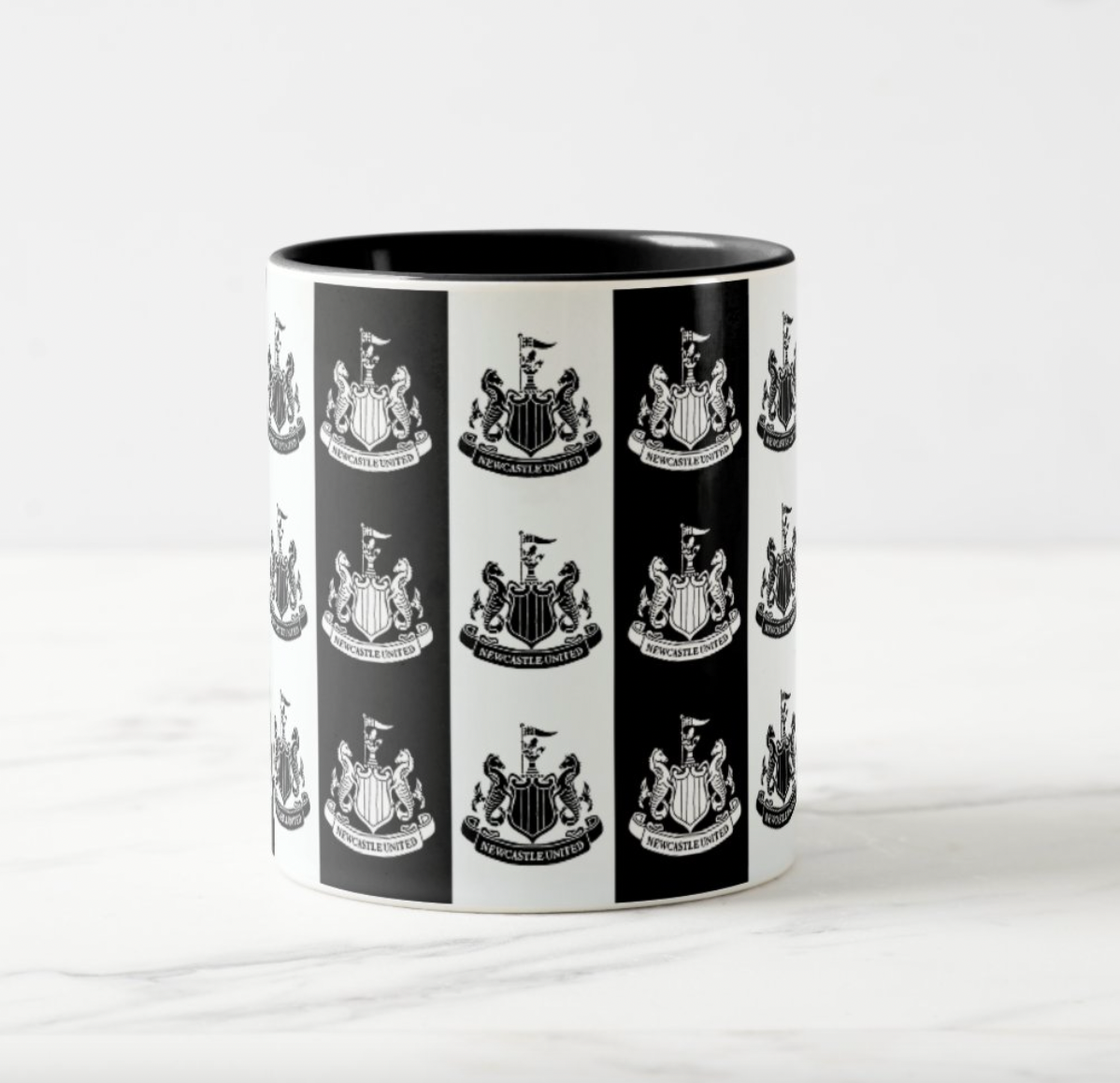 Newcastle United Black and White Mug