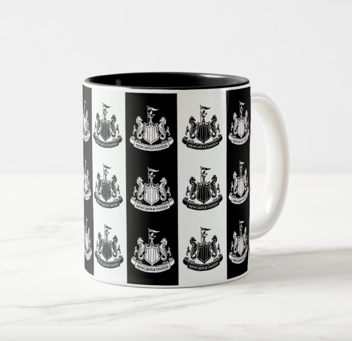 Newcastle United Black and White Mug