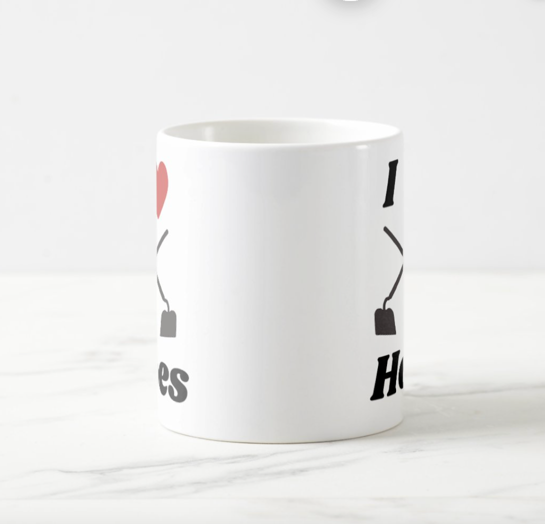 I Love Hoes gardening mug