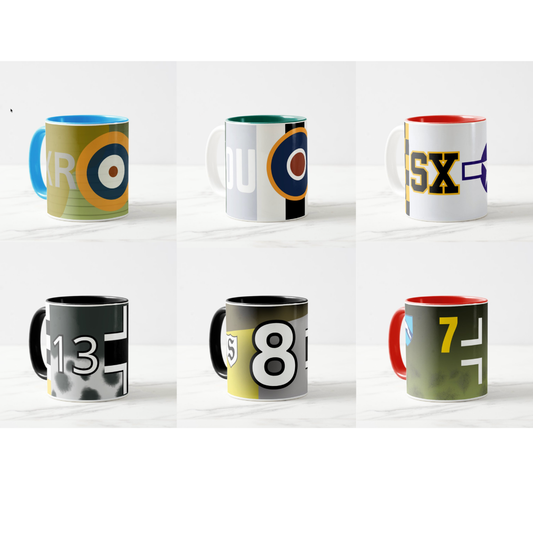 WW2 Iconic Fighter Mug Set